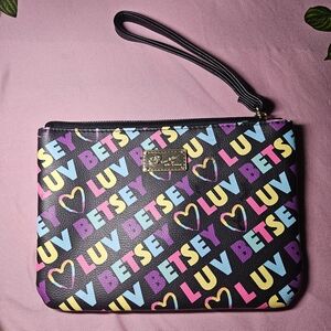 Betsey Johnson Multicolor Wristlet Clutch